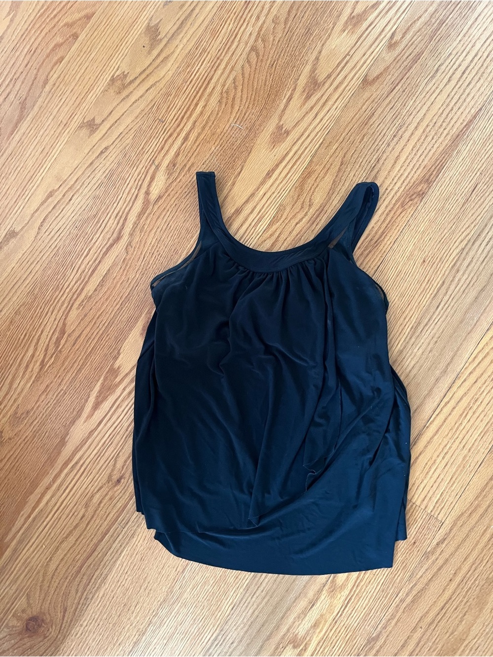 Miraclesuit Black Swim Camisole with Scoop Neck